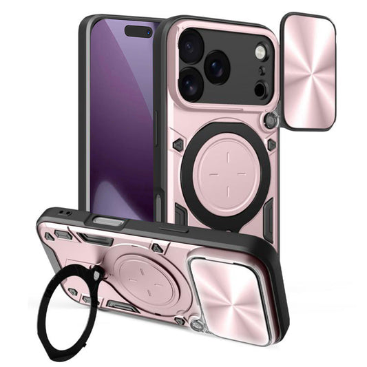 Deksel for Apple iPhone 17 Pro, Techsuit, CamGuard Pro, Roségull