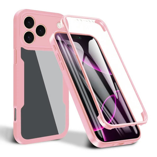Deksel for Apple iPhone 17 Pro, Techsuit, ColorVerse 360, Rosa
