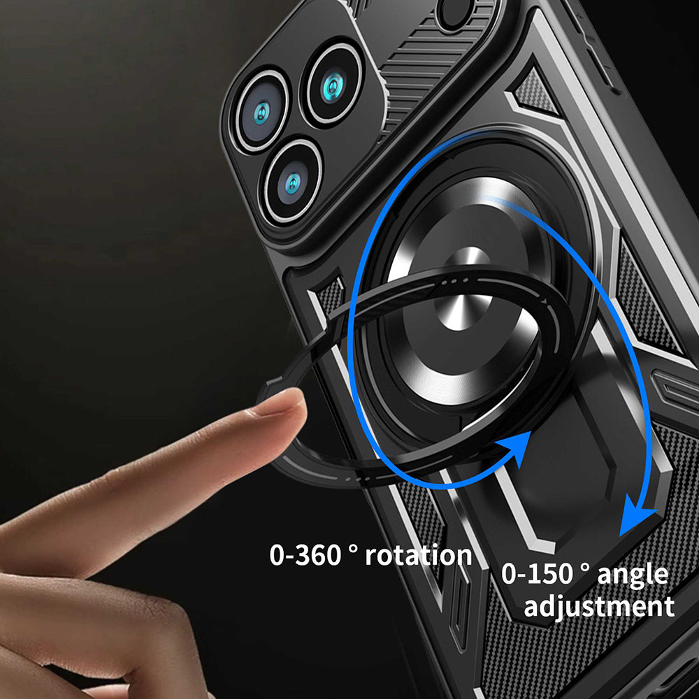 Deksel for Apple iPhone 17 Pro, Techsuit, RuggedCam, Blå