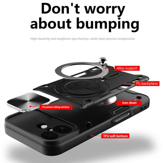 Deksel for Apple iPhone 17, Techsuit, CamGuard Pro, Svart