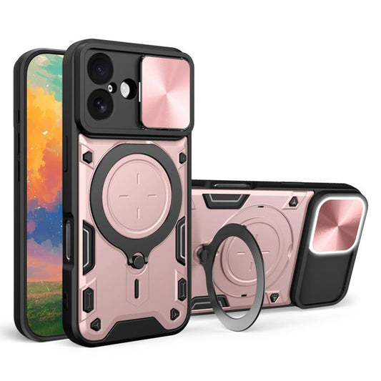 Deksel for Apple iPhone 17, Techsuit, CamGuard Pro, Roségull