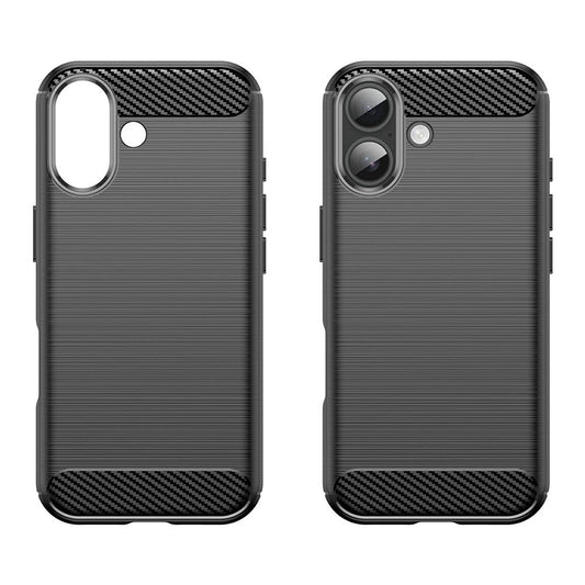 Deksel for Apple iPhone 17, Techsuit, Karbon, Svart