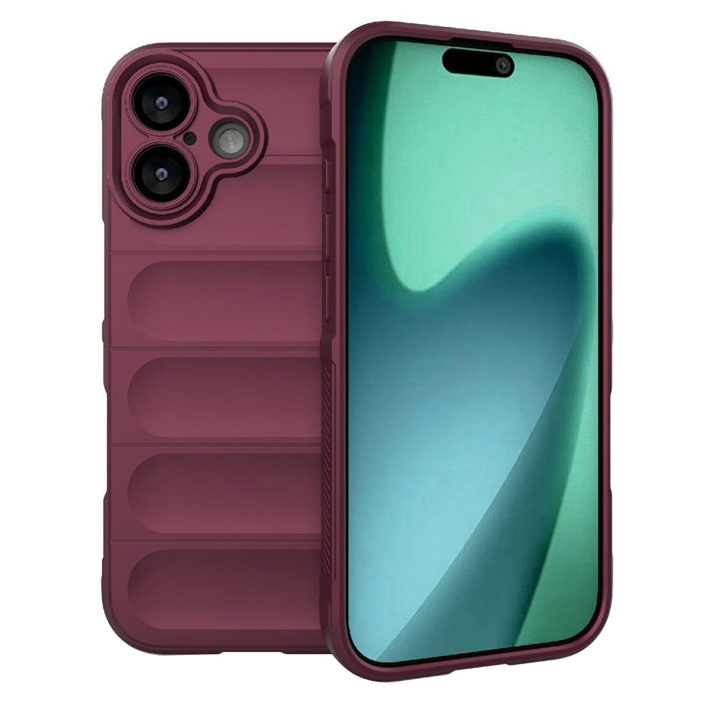 Deksel for Apple iPhone 17, Techsuit, Magic Shield, Kirsebærrød