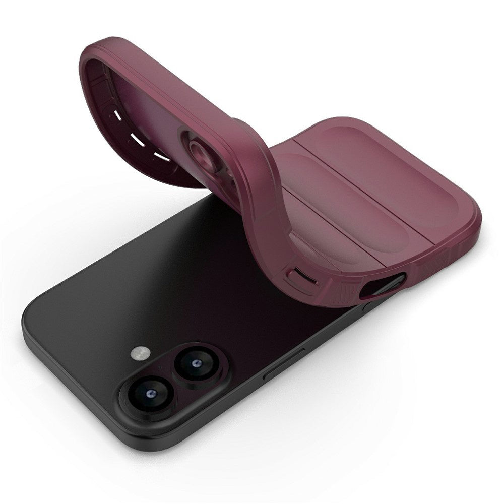 Deksel for Apple iPhone 17, Techsuit, Magic Shield, Kirsebærrød