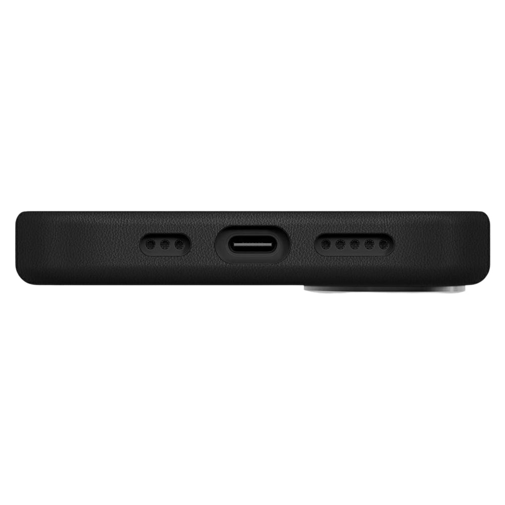 Deksel for Apple iPhone 17, UNIQ, Lyden Leatherette, Svart