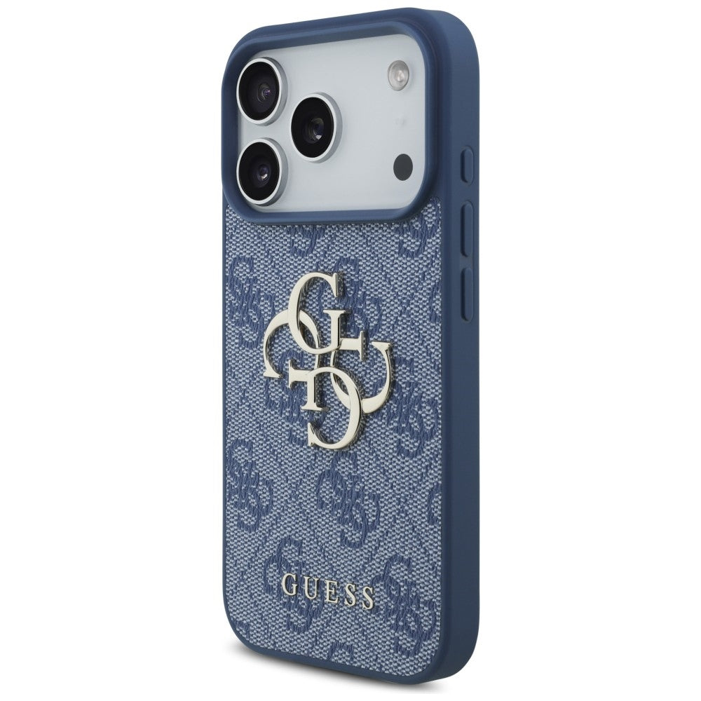 Deksel for Apple iPhone 18 Pro / 17 Pro, Guess, 4G Big Logo, Blå