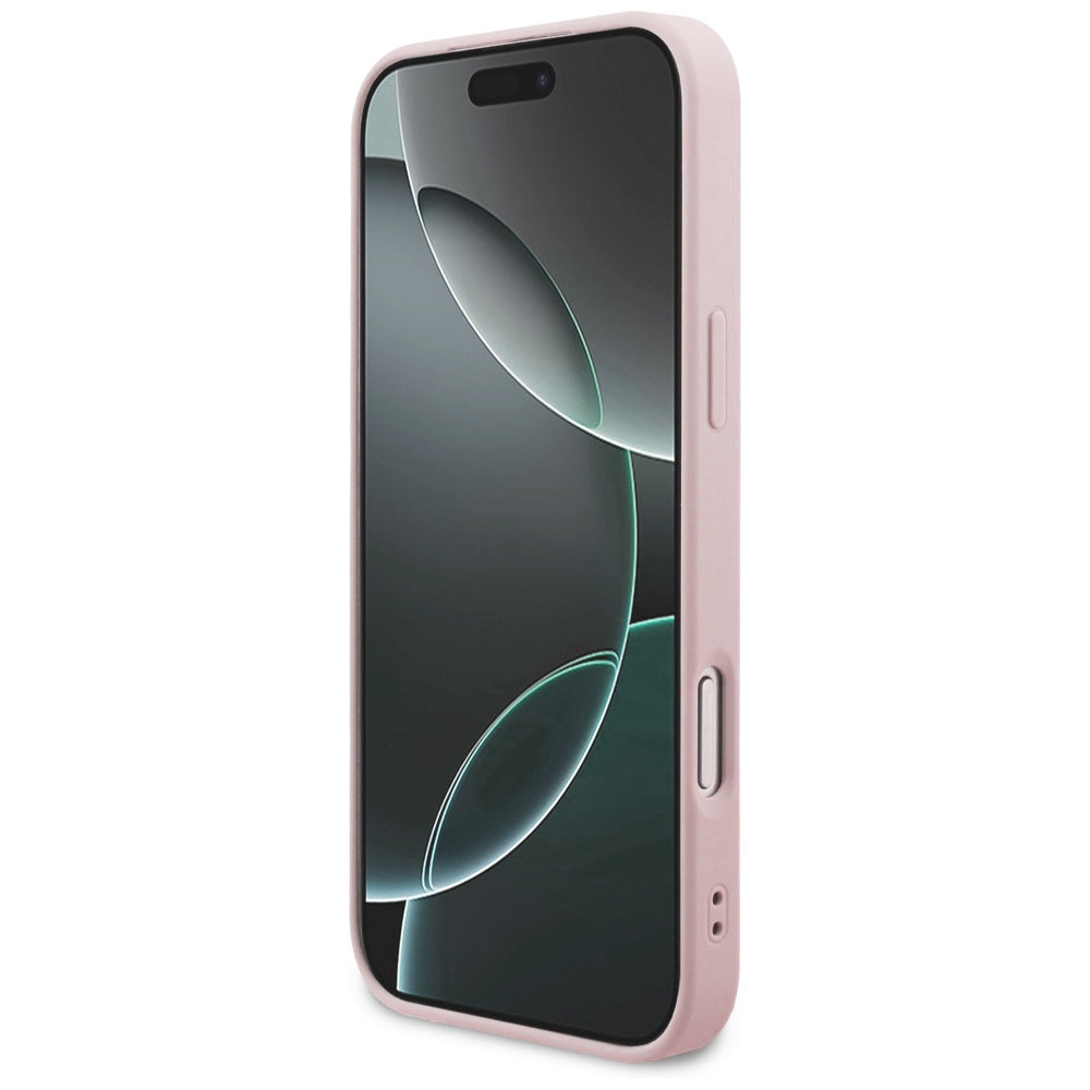 Deksel for Apple iPhone 18 Pro / 17 Pro, Guess, 4G Classic Logo, Rosa