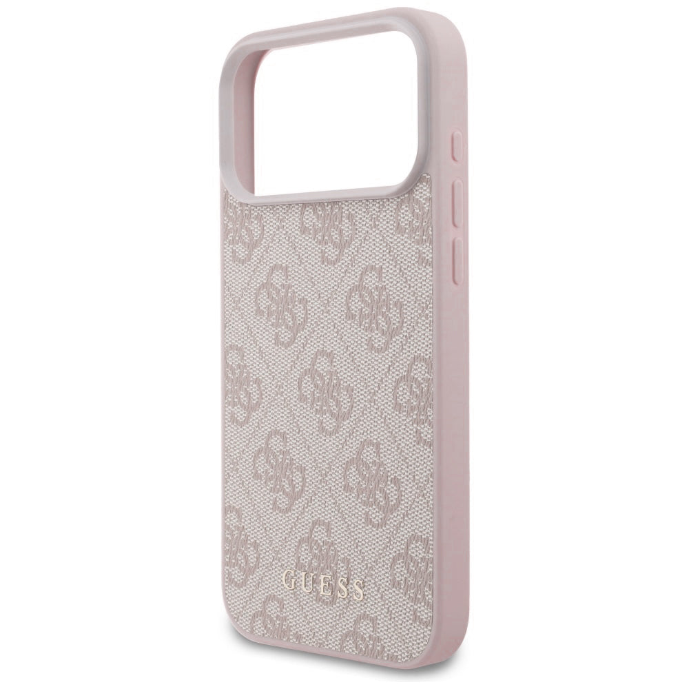 Deksel for Apple iPhone 18 Pro / 17 Pro, Guess, 4G Classic Logo, Rosa