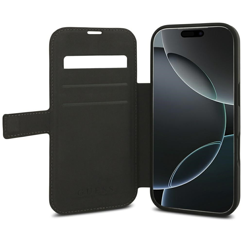 Deksel for Apple iPhone 18 Pro / 17 Pro, Guess, 4G Metalllogo, Brun
