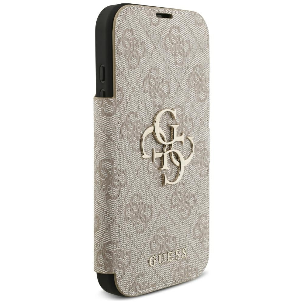 Deksel for Apple iPhone 18 Pro / 17 Pro, Guess, 4G Metalllogo, Rosa