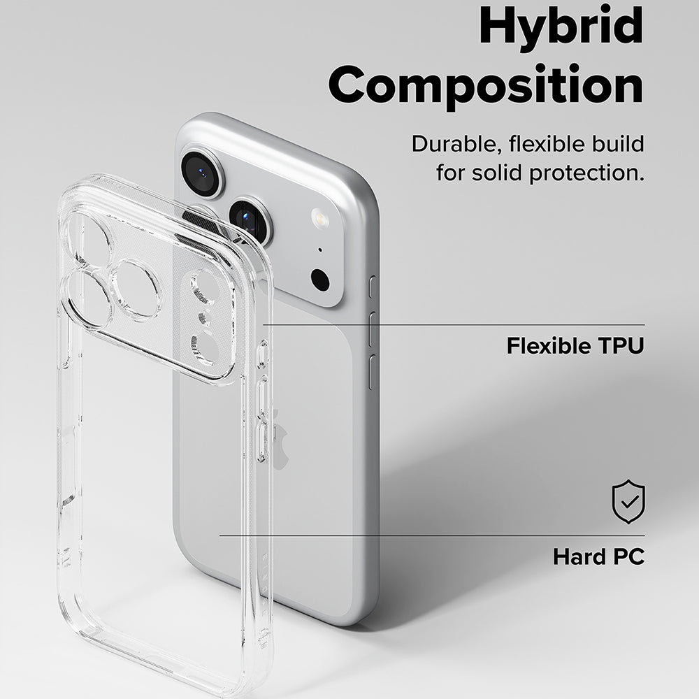 Deksel for Apple iPhone 18 Pro / 17 Pro, Ringke, Fusion, Transparent