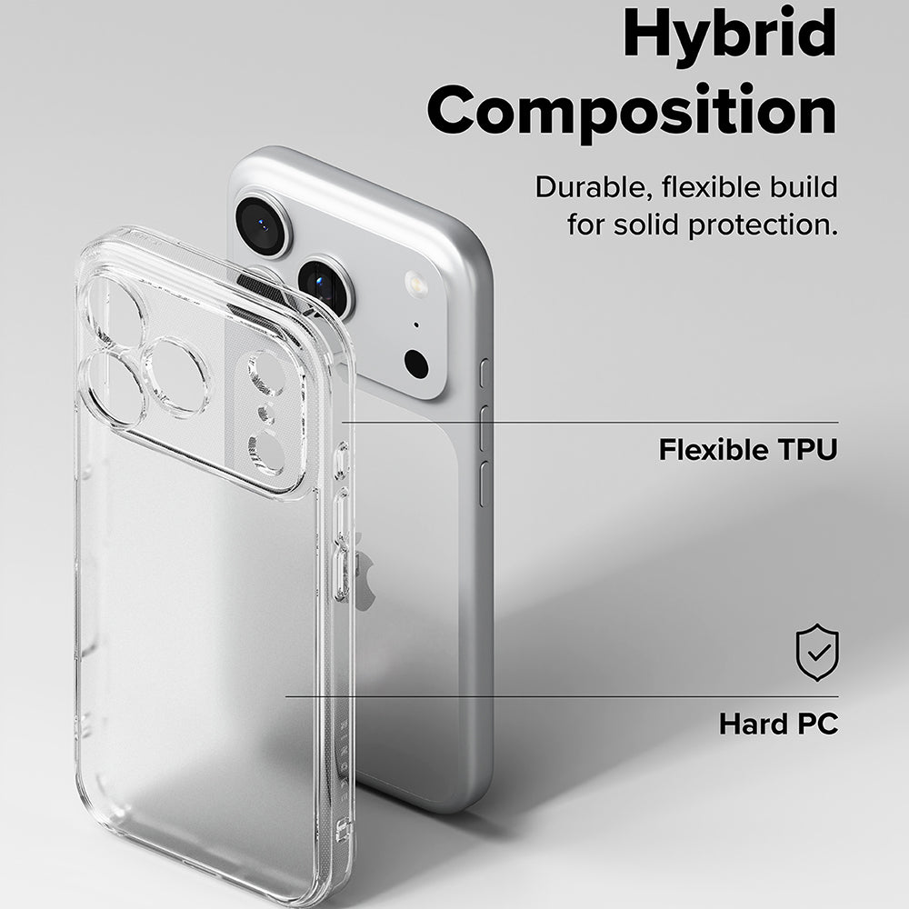 Deksel for Apple iPhone 18 Pro / 17 Pro, Ringke, Fusion, Frostet Transparent