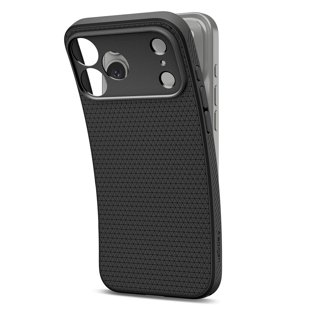 Deksel for Apple iPhone 18 Pro / 17 Pro, Spigen, Liquid Air, Matt svart ACS12149