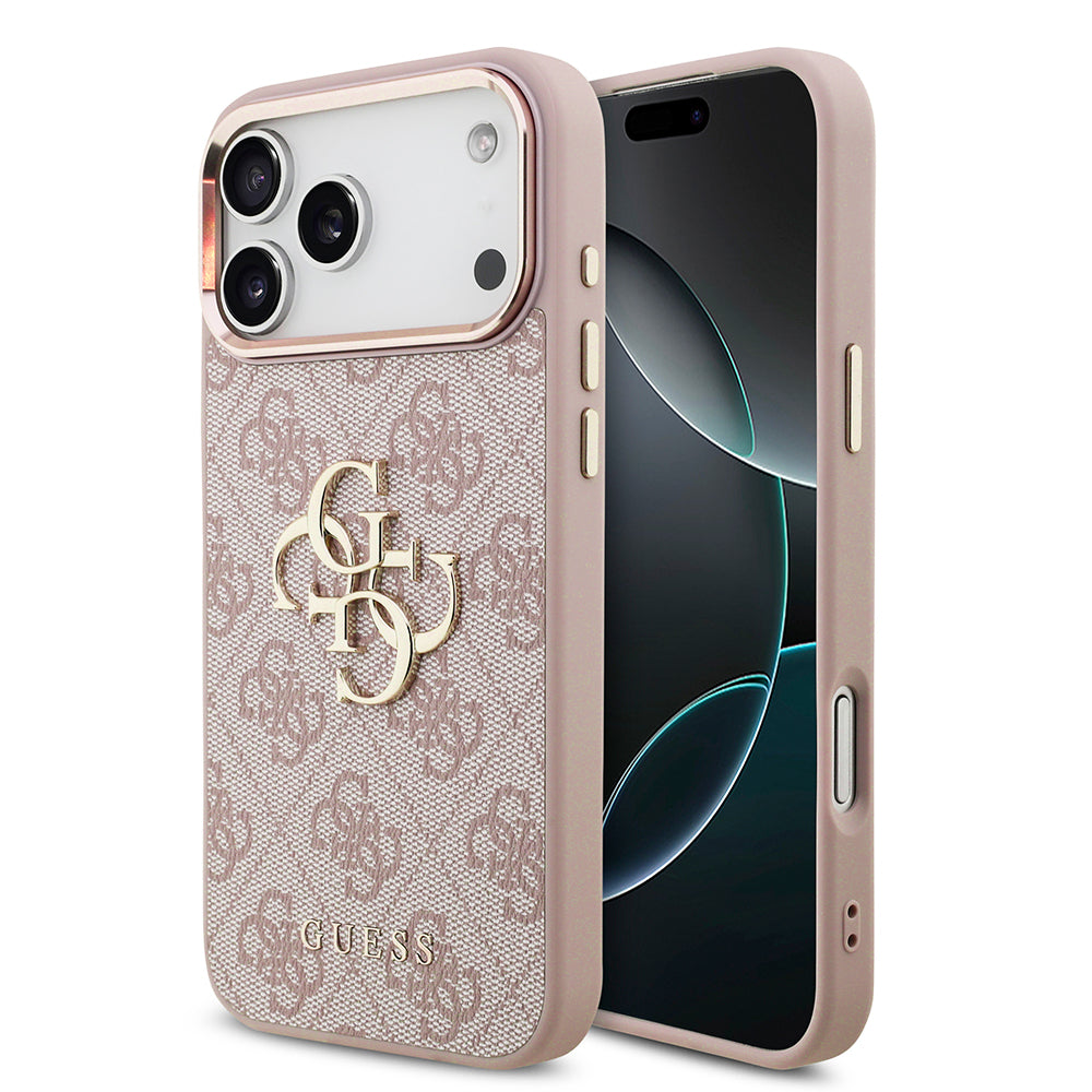 Deksel til Apple iPhone 18 Pro Max / 17 Pro Max, Guess, 4G Big Classic Logo, Rosa
