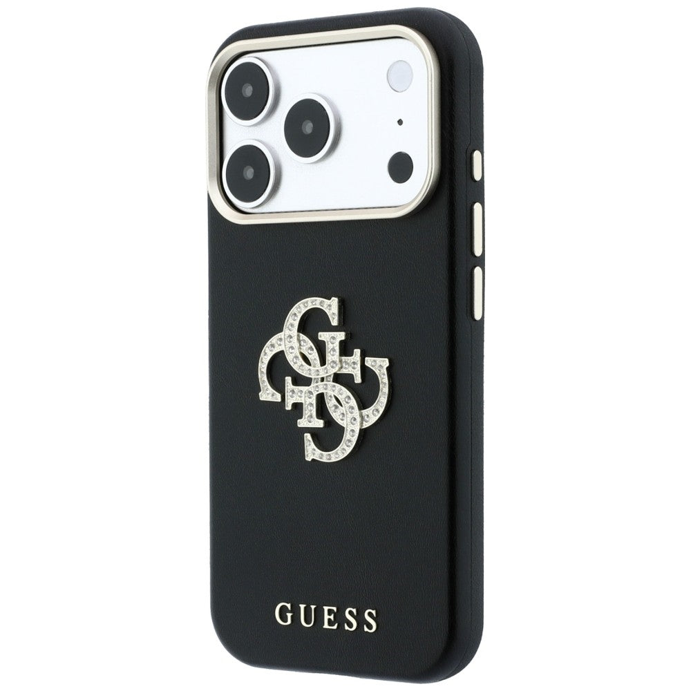 Deksel til Apple iPhone 18 Pro Max / 17 Pro Max, Guess, Smooth Big Strass Logo, Vinrød