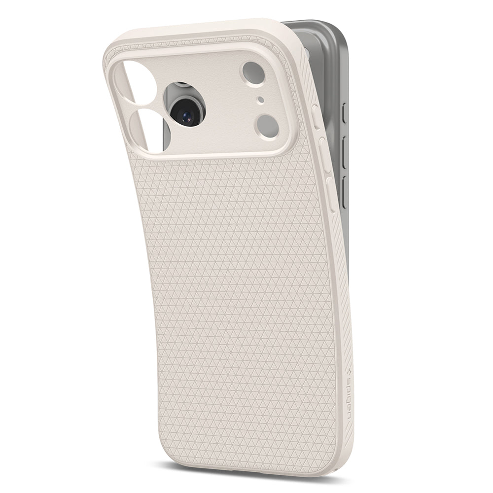 Deksel for Apple iPhone 18 Pro Max / 17 Pro Max, Spigen, Liquid Air, Beige ACS12114