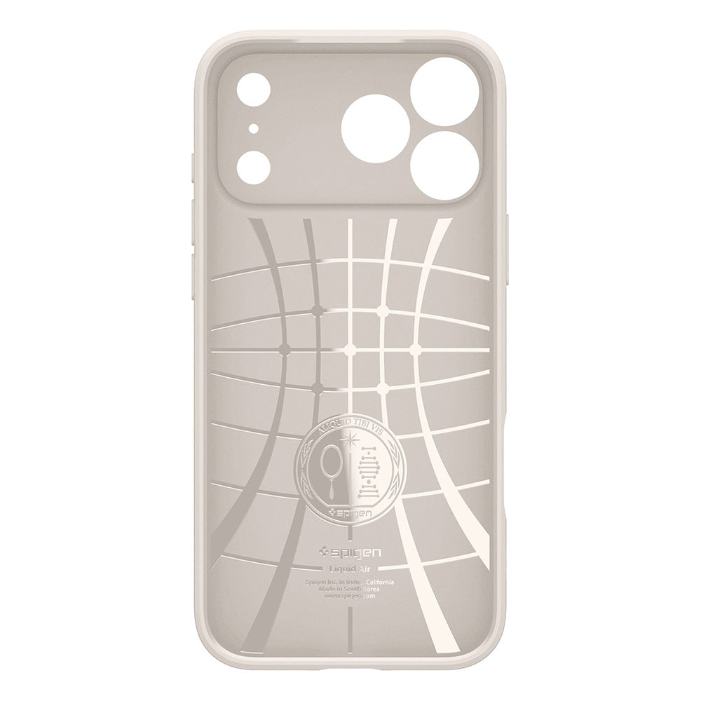 Deksel for Apple iPhone 18 Pro Max / 17 Pro Max, Spigen, Liquid Air, Beige ACS12114