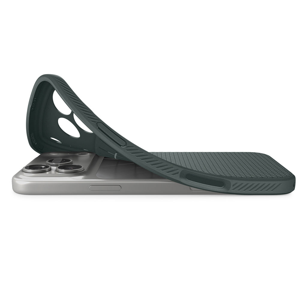 Deksel for Apple iPhone 18 Pro Max / 17 Pro Max, Spigen, Liquid Air, Grønn ACS12113
