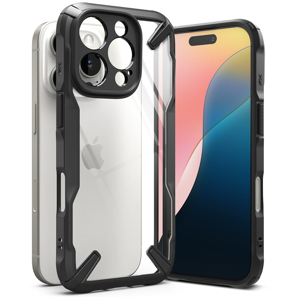 Etui til Apple iPhone 16 Pro Max, Ringke, Fusion X, Svart