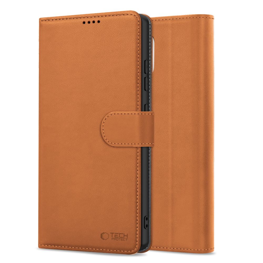 Deksel for Apple iPhone 17e / 16e, Tech-Protect, Wallet, Brun