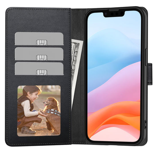 Deksel for Apple iPhone 16e, Tech-Protect, Wallet, Svart