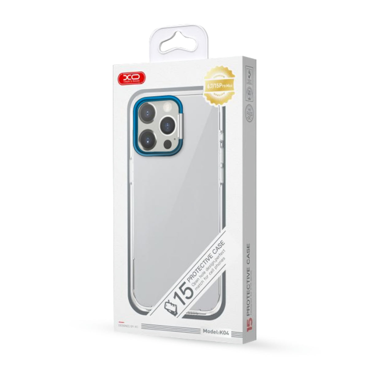 Deksel for Apple iPhone 15 Pro, XO Design, Hidden Stand, Blå