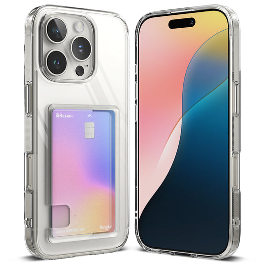 Deksel for Apple iPhone 16 Pro Max, Ringke, Fusion Card, Gjennomsiktig