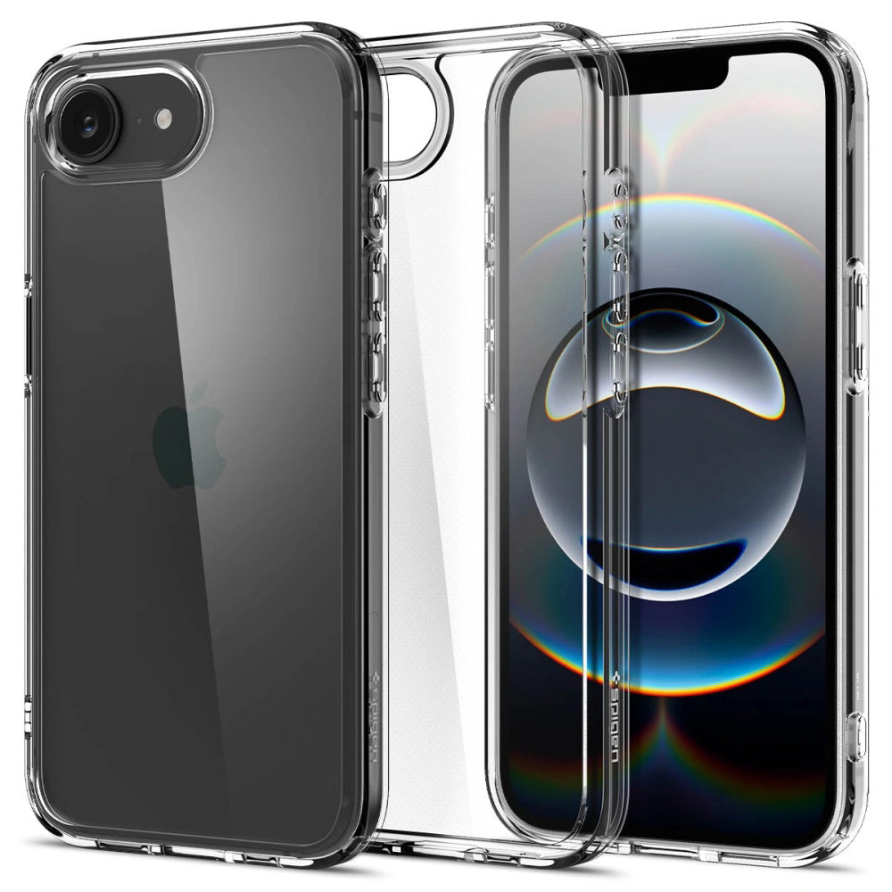 Deksel for Apple iPhone 17e / 16e, Spigen, Crystal Hybrid, Gjennomsiktig ACS09160