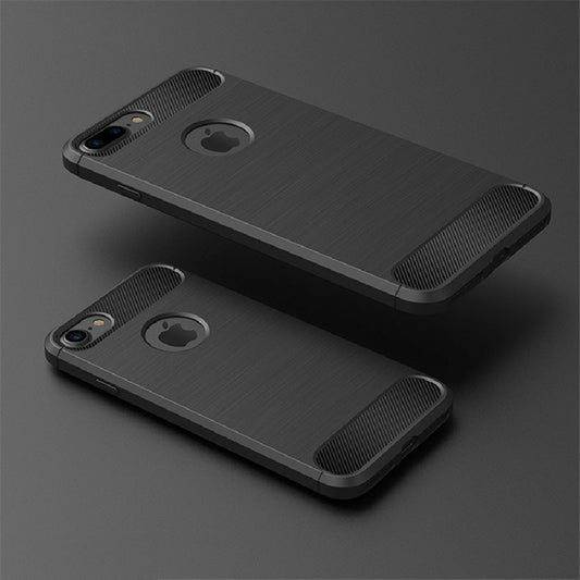 Deksel for Apple iPhone 8 / 7, Techsuit, Karbon, Svart