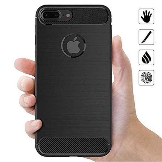 Deksel for Apple iPhone 8 Plus, Techsuit, Karbon, Svart