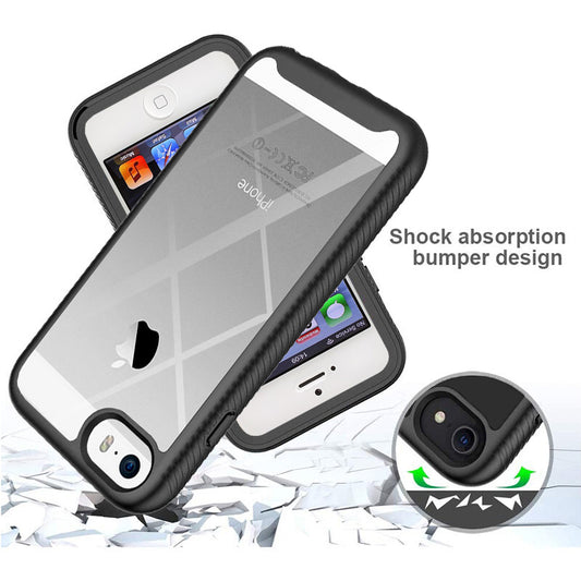 Deksel for Apple iPhone SE (2016) / 5 / 5s, Techsuit, Defense360 Pro, Svart
