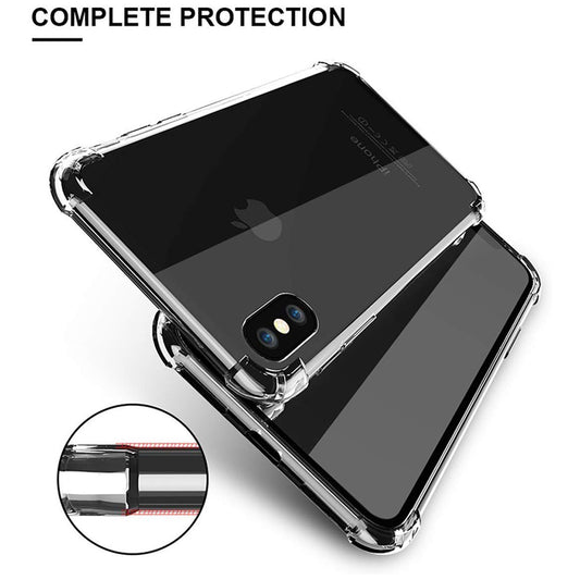 Deksel for Apple iPhone XS Max, Techsuit, Støtsikker Klar, Transparent