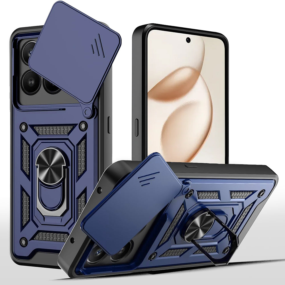 Deksel for Honor 400 Smart 4G / X7d 4G / 400 Smart 5G, Techsuit, CamShield, Blå
