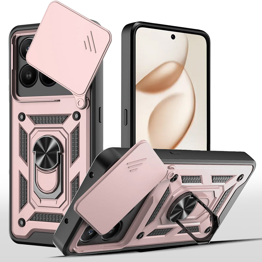 Deksel for Honor 400 Smart 4G / X7d 4G / 400 Smart 5G, Techsuit, CamShield, Rosa