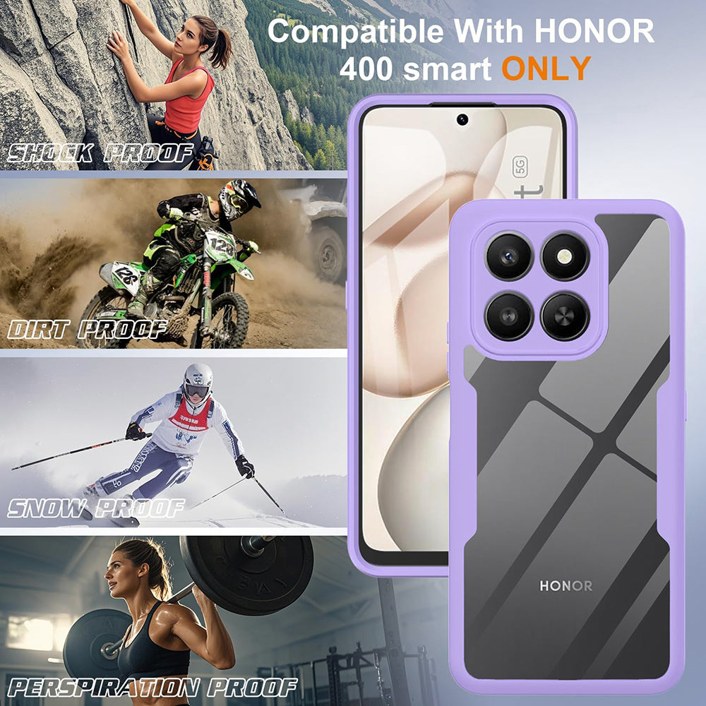 Deksel for Honor 400 Smart 4G / X7d 4G / 400 Smart 5G, Techsuit, ColorVerse 360, Lilla