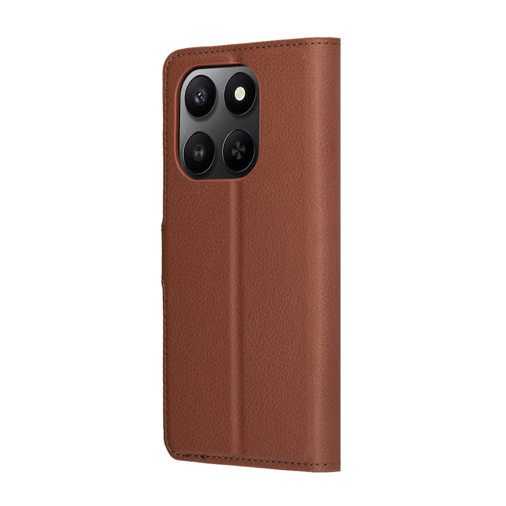 Deksel for Honor 400 Smart 4G / X7d 4G / 400 Smart 5G, Techsuit, Leather Folio, Brun
