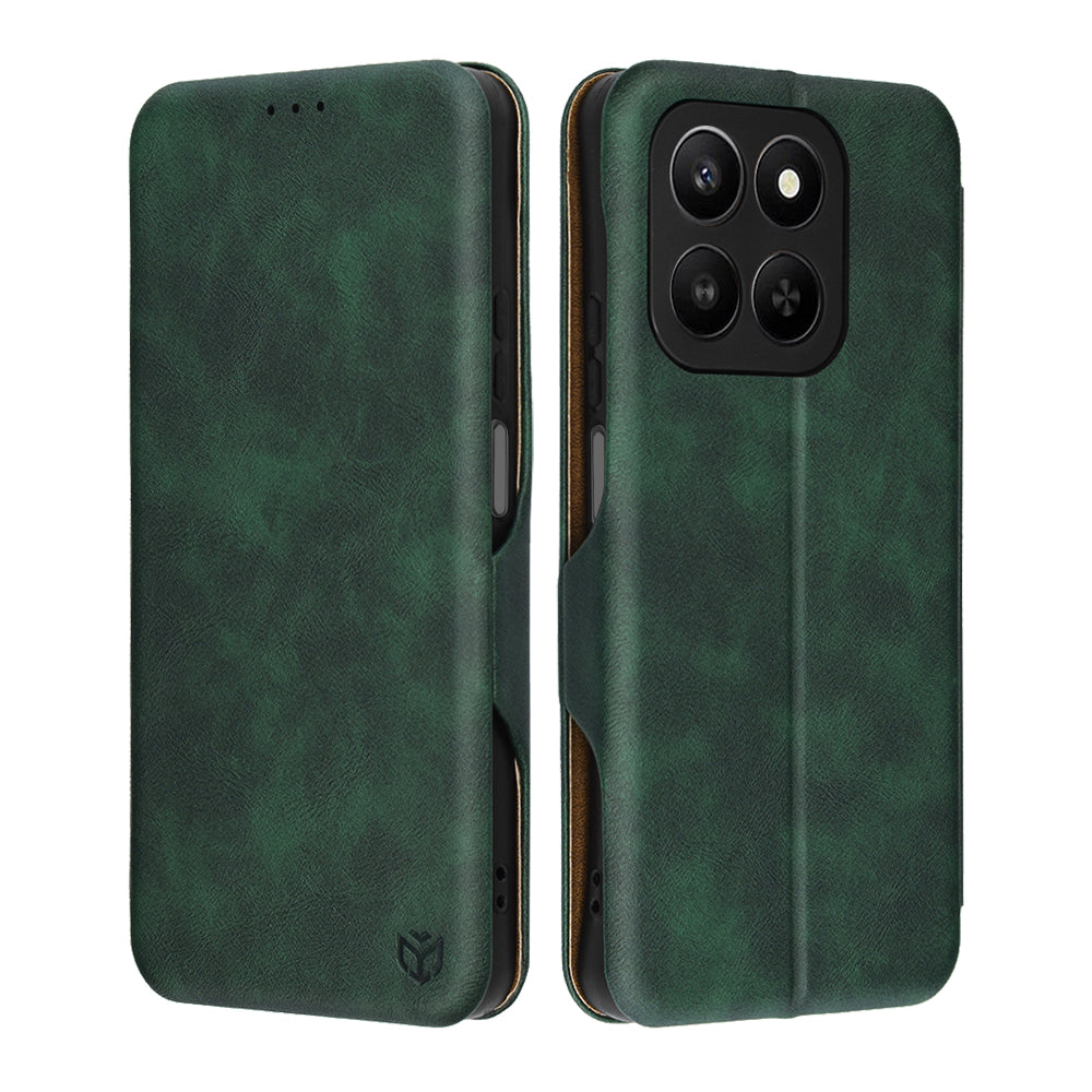Deksel for Honor 400 Smart 4G / X7d 4G / 400 Smart 5G, Techsuit, Safe Wallet Plus, Grønn