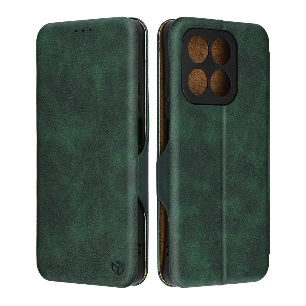 Deksel for Honor 400 Smart 4G / X7d 4G / 400 Smart 5G, Techsuit, Safe Wallet Plus, Grønn