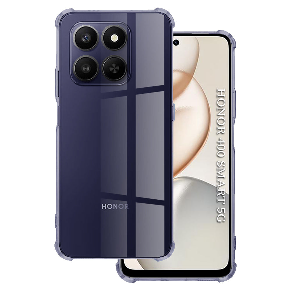 Deksel for Honor 400 Smart 4G / X7d 4G / 400 Smart 5G, Techsuit, Støtsikker Klar, Røykfarget