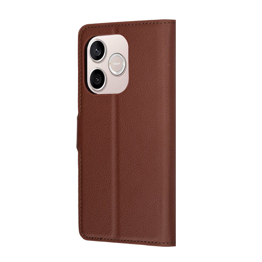 Deksel for Honor 600 Lite, Techsuit, Leather Folio, Brun