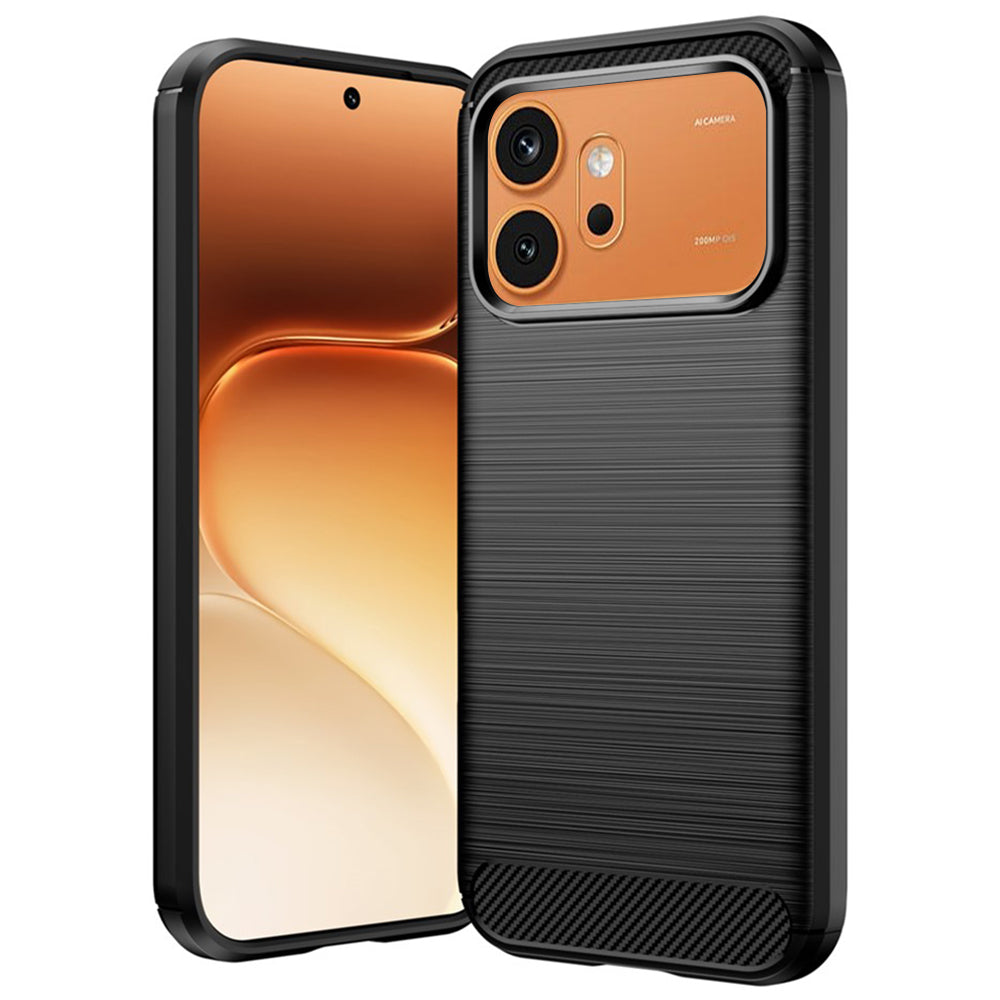 Deksel til Honor 600 Pro / 600, Techsuit, Karbon, Svart