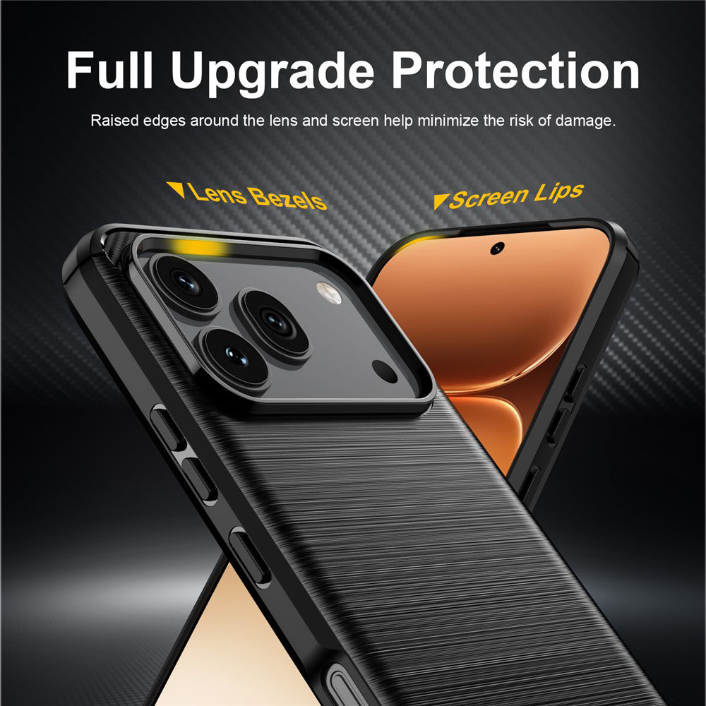 Deksel til Honor 600 Pro / 600, Techsuit, Karbon, Svart