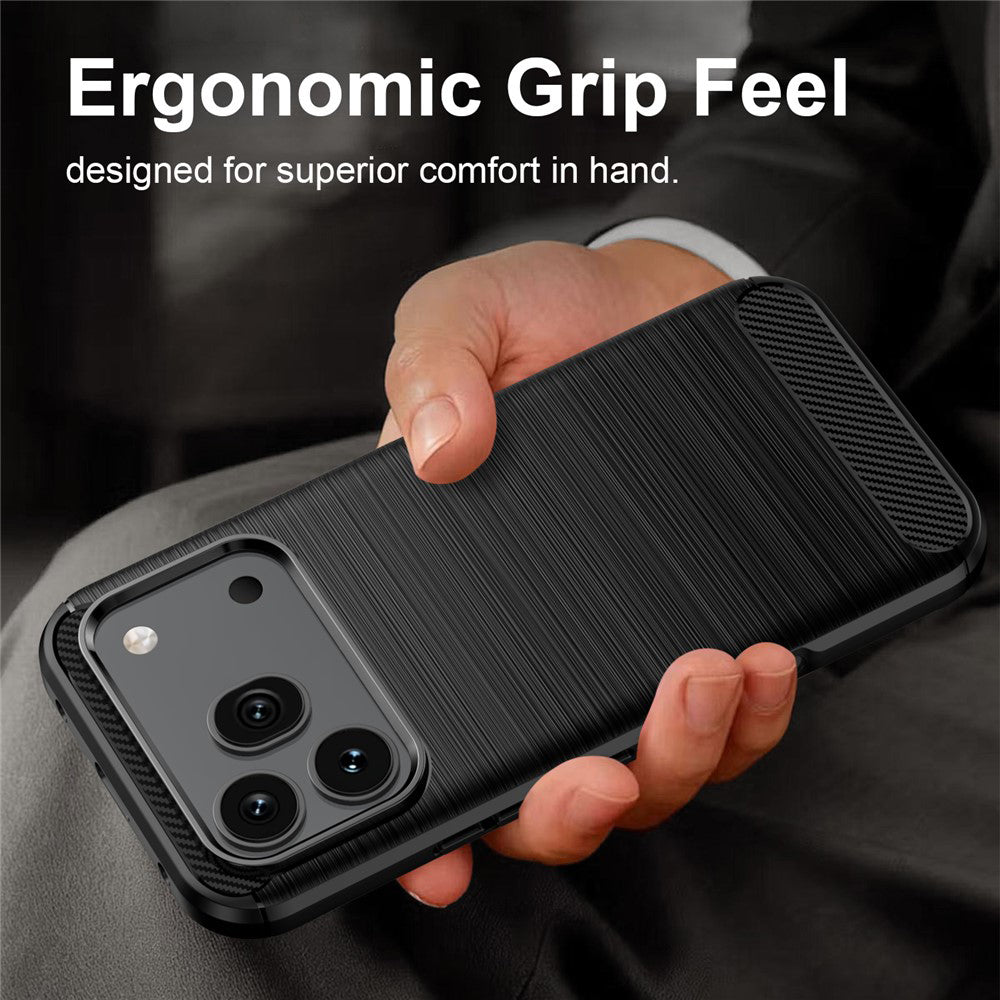 Deksel til Honor 600 Pro / 600, Techsuit, Karbon, Svart