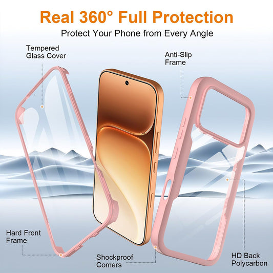 Deksel for Honor 600 Pro / 600, Techsuit, ColorVerse 360, Rosa