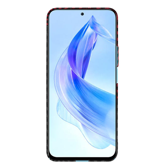 Deksel for Honor 90 Lite, Techsuit, Carbonite FiberShell, Svart Rød