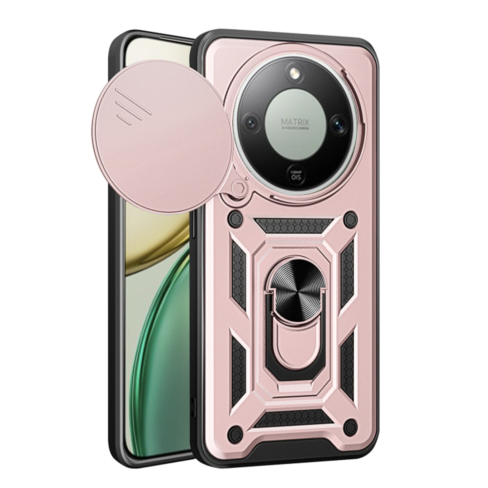 Deksel for Honor Magic8 Lite, Techsuit, CamShield, Roségull