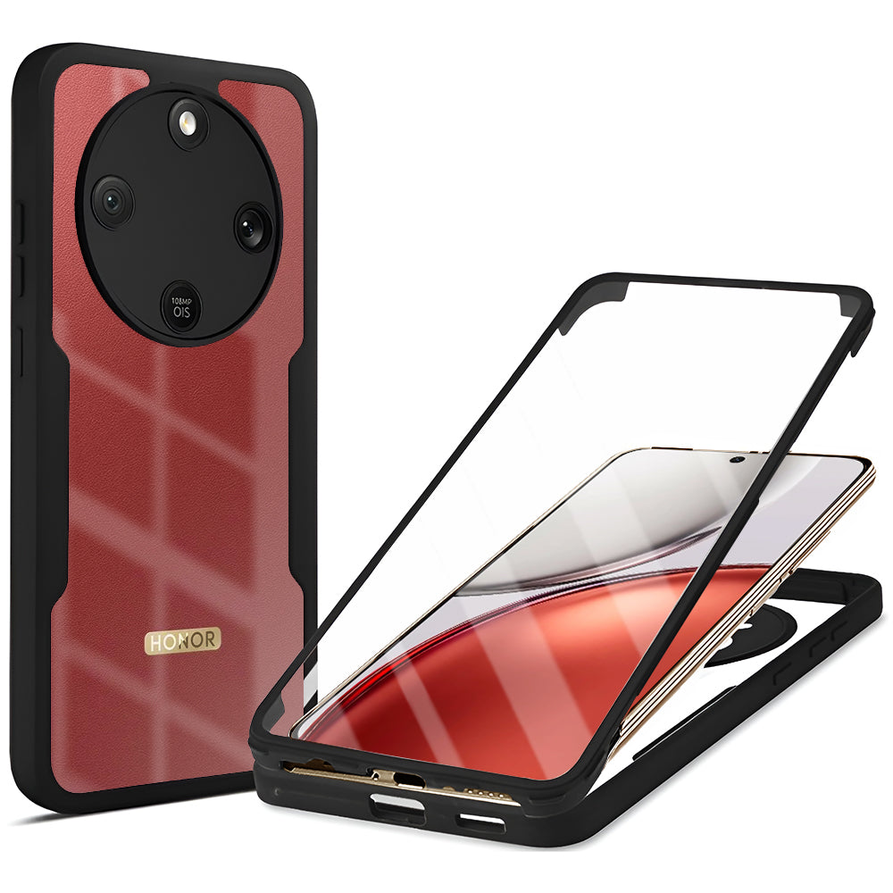 Deksel for Honor Magic8 Lite, Techsuit, ColorVerse 360, Svart