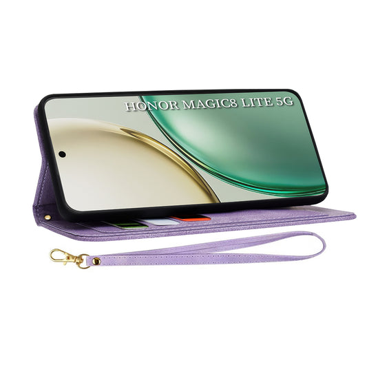 Deksel for Honor Magic8 Lite, Techsuit, FlipCraft, Lilla