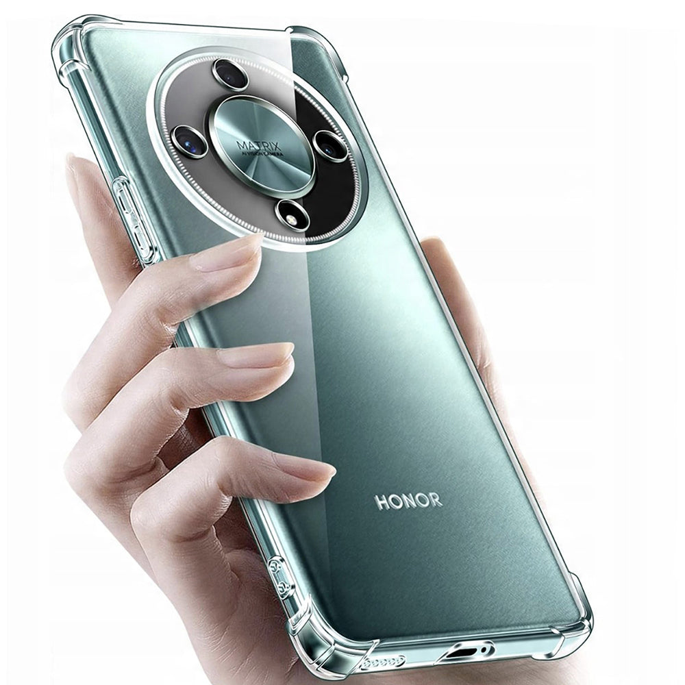 Deksel for Honor Magic8 Lite, Techsuit, Shockproof Clear, Gjennomsiktig