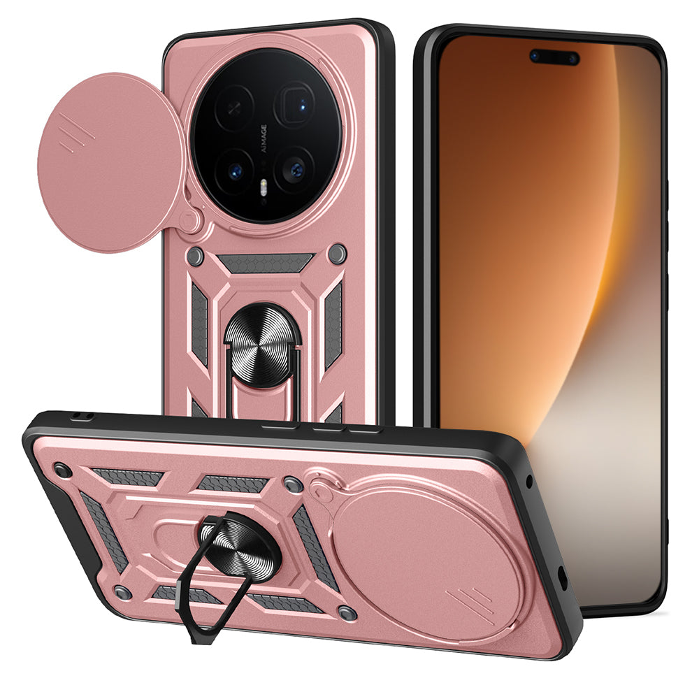 Deksel for Honor Magic8 Pro, Techsuit, CamShield, Roségull